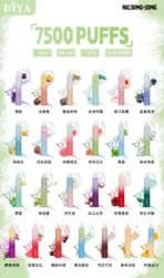 【DIYA叮啞】DIYA叮啞拋棄式-7500口 | 可充電 | 獨家薔薇布林口味登場!!：圖片 2